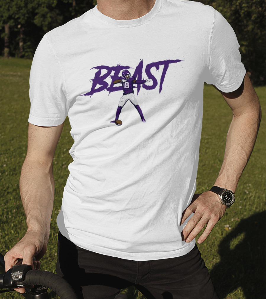 Justin Jefferson Beast NFLPA 18 T-Shirt
