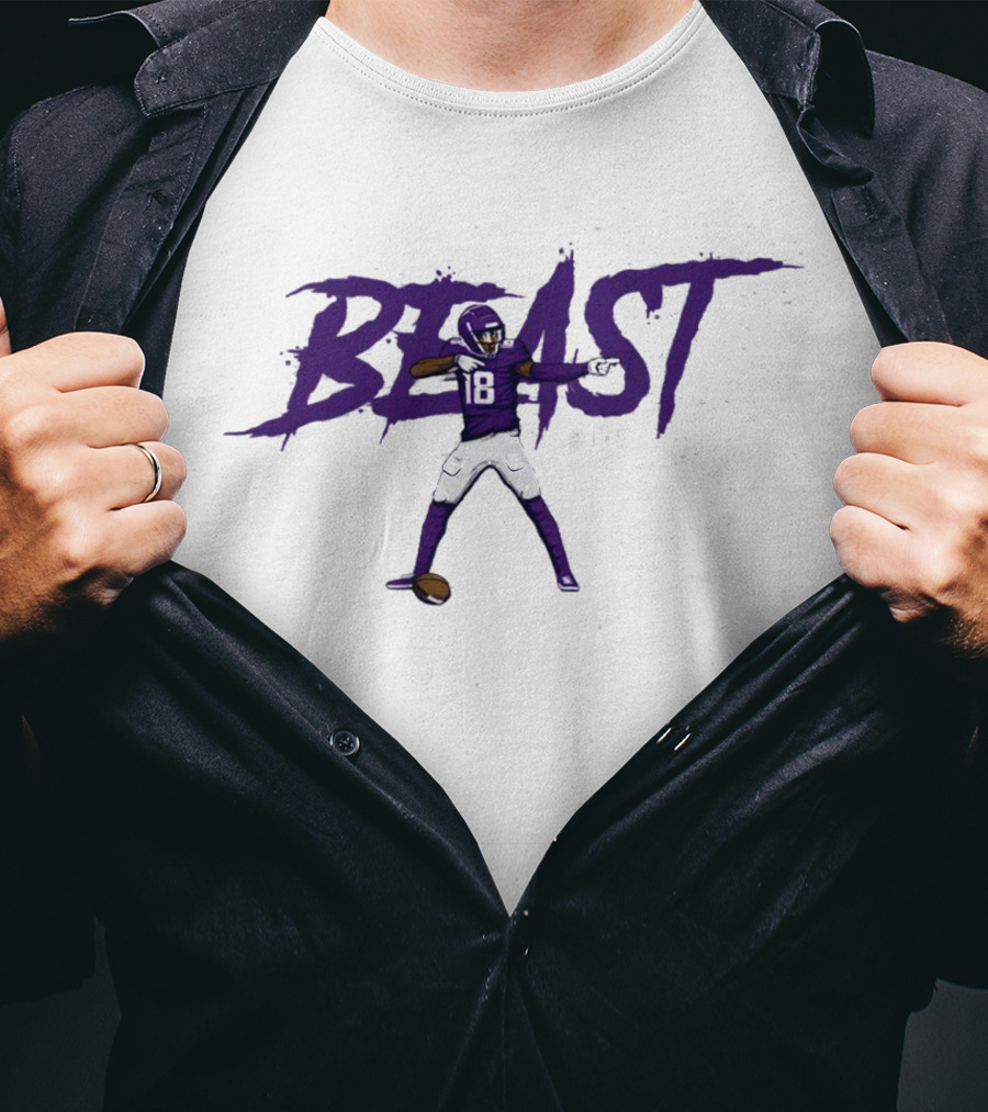 Justin Jefferson Beast NFLPA 18 T-Shirt