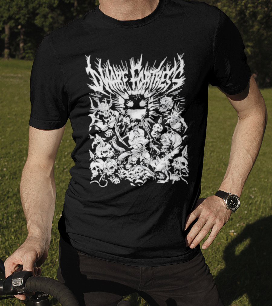 Dwarf Fortress Metal Skulls And Creatures T-Shirt