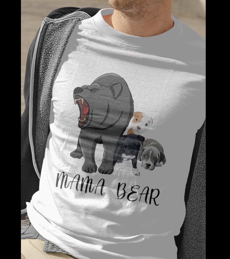 MAMA BEAR With Puppies T-Shirt