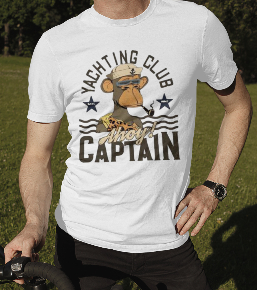Yachting Club Ahoy Captain Monkey Moteefe T-Shirt
