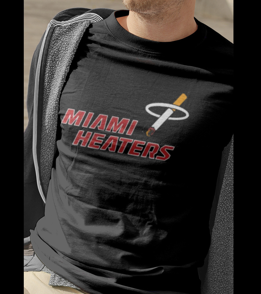 Miami Heaters Smoking Basketball T-Shirt