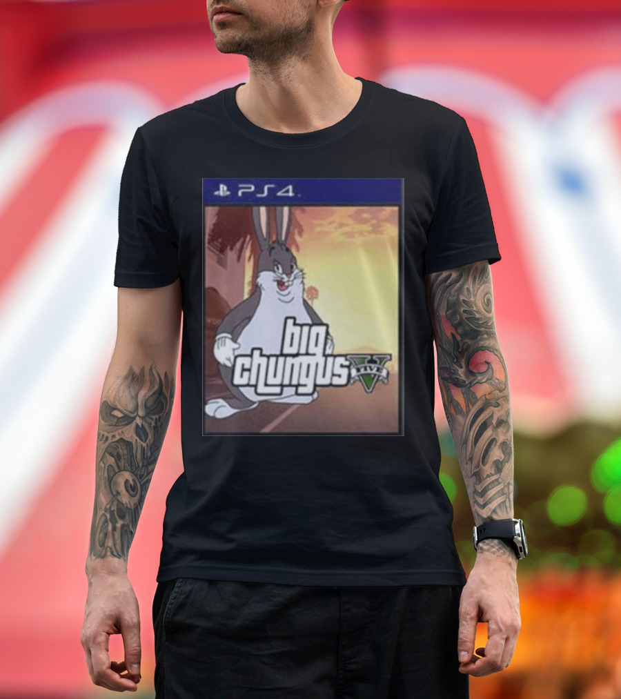 Big Chungus Grand Theft Auto V Sony PlayStation 4 Crossover T-Shirt