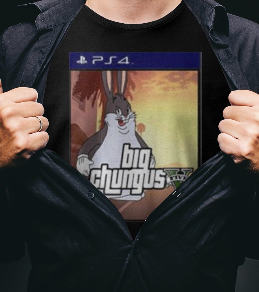 Big Chungus Grand Theft Auto V Sony PlayStation 4 Crossover T-Shirt