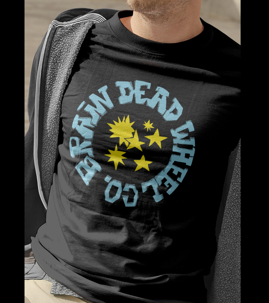 Brain Dead Wheel Co Bold Stars T-Shirt