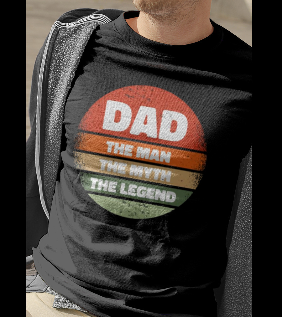 Dad The Man The Myth The Legend Vintage Father's Day T-Shirt