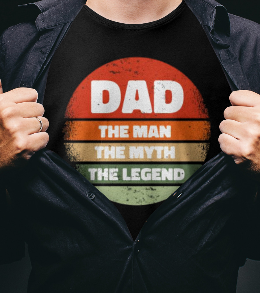 Dad The Man The Myth The Legend Vintage Father's Day T-Shirt