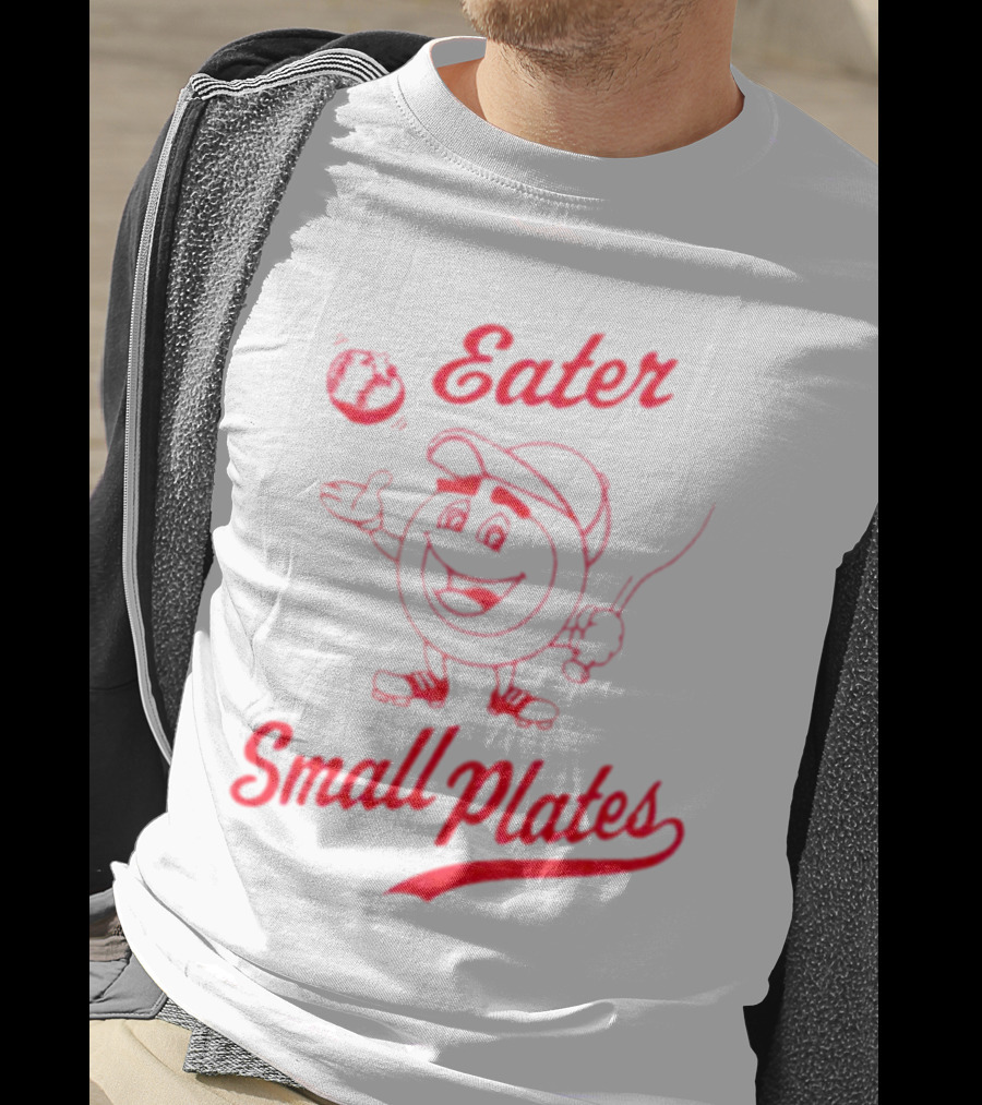 Eater Small Plates Baseball Character T-Shirt