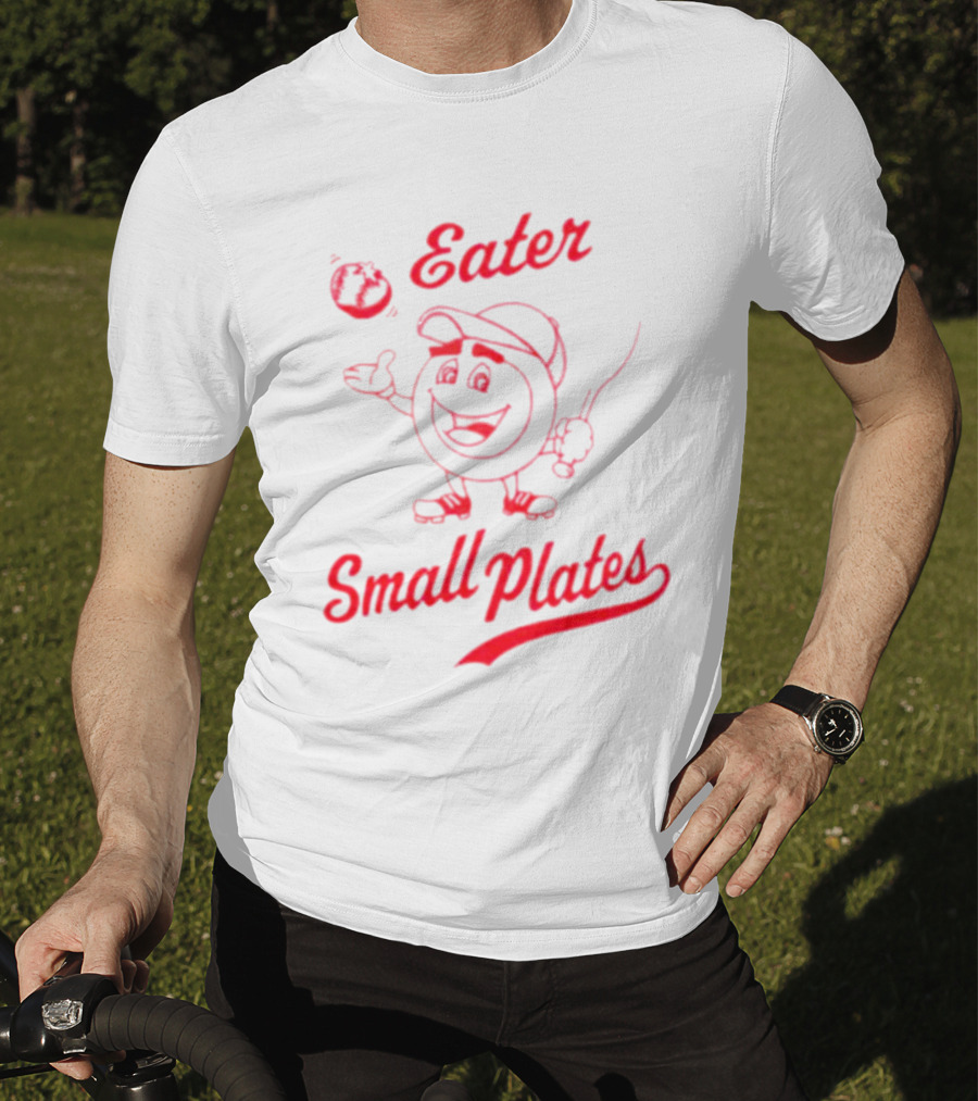 Eater Small Plates Baseball Character T-Shirt