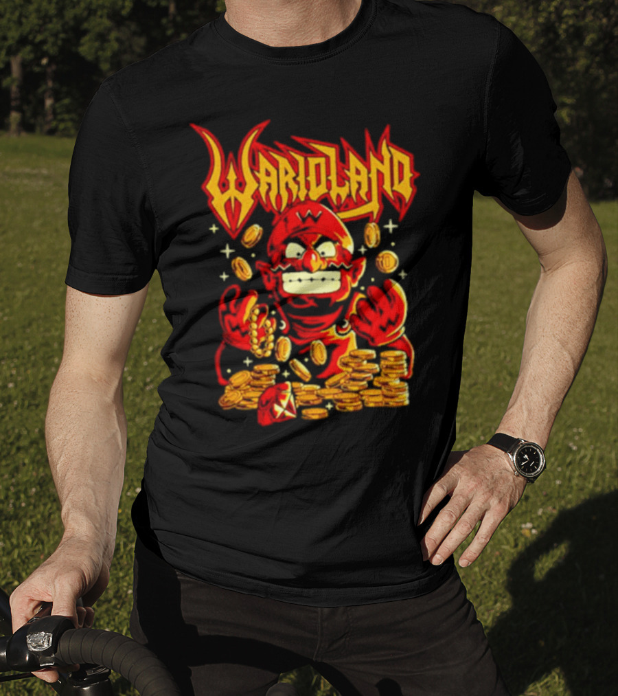 Warioland Coins Character Gaming T-Shirt