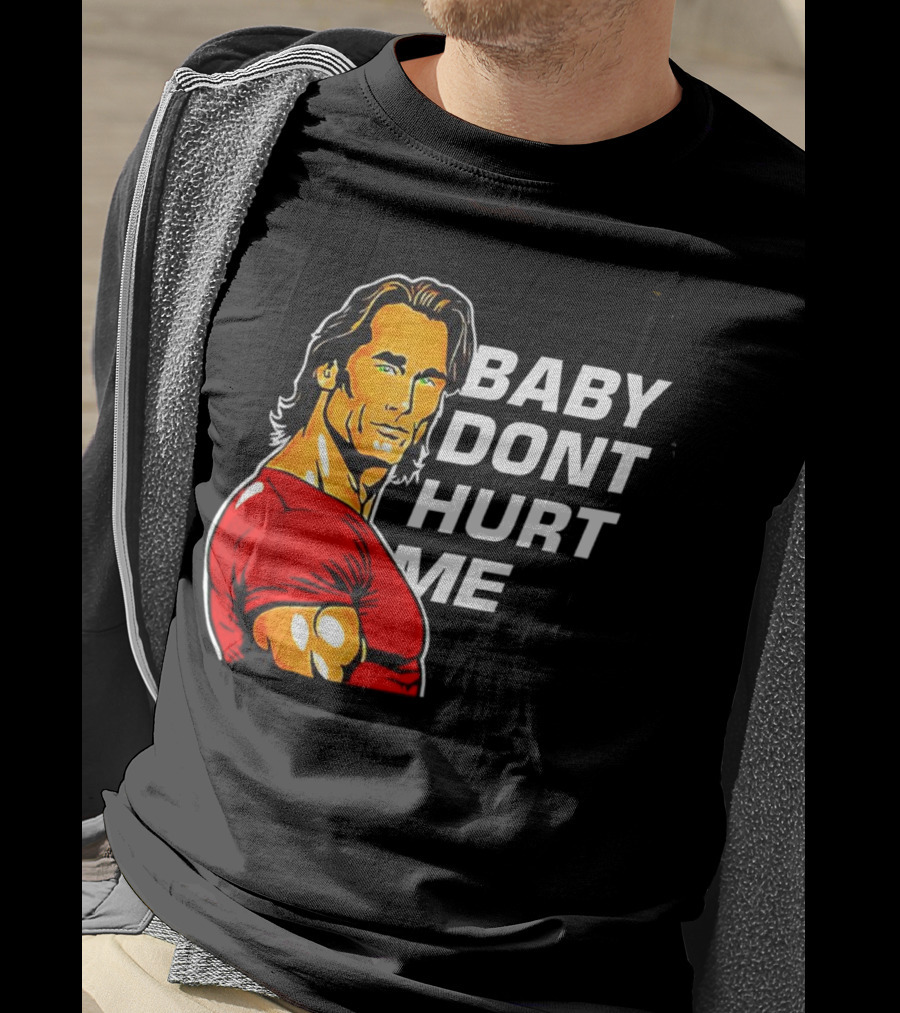 Mike O Hearn Baby Don't Hurt Me Cartoon Red Shirt Comic T-Shirt