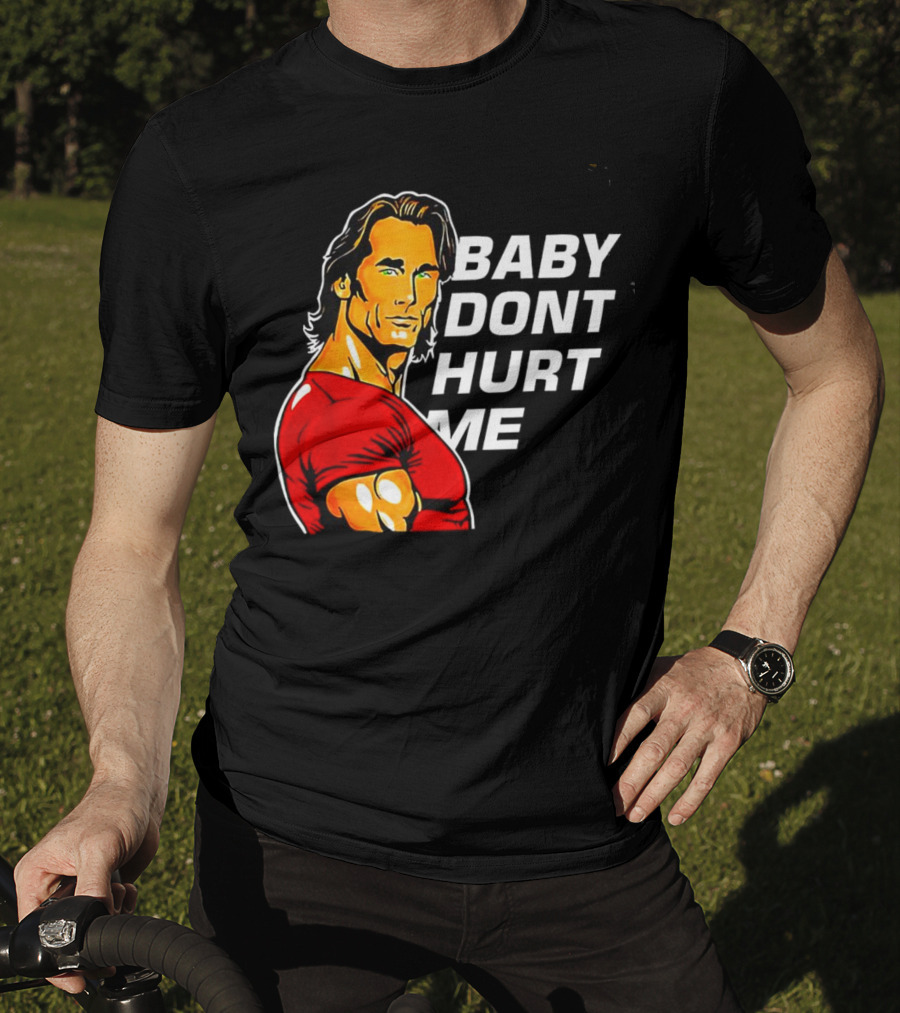 Mike O Hearn Baby Don't Hurt Me Cartoon Red Shirt Comic T-Shirt