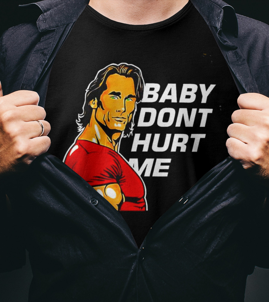 Mike O Hearn Baby Don't Hurt Me Cartoon Red Shirt Comic T-Shirt