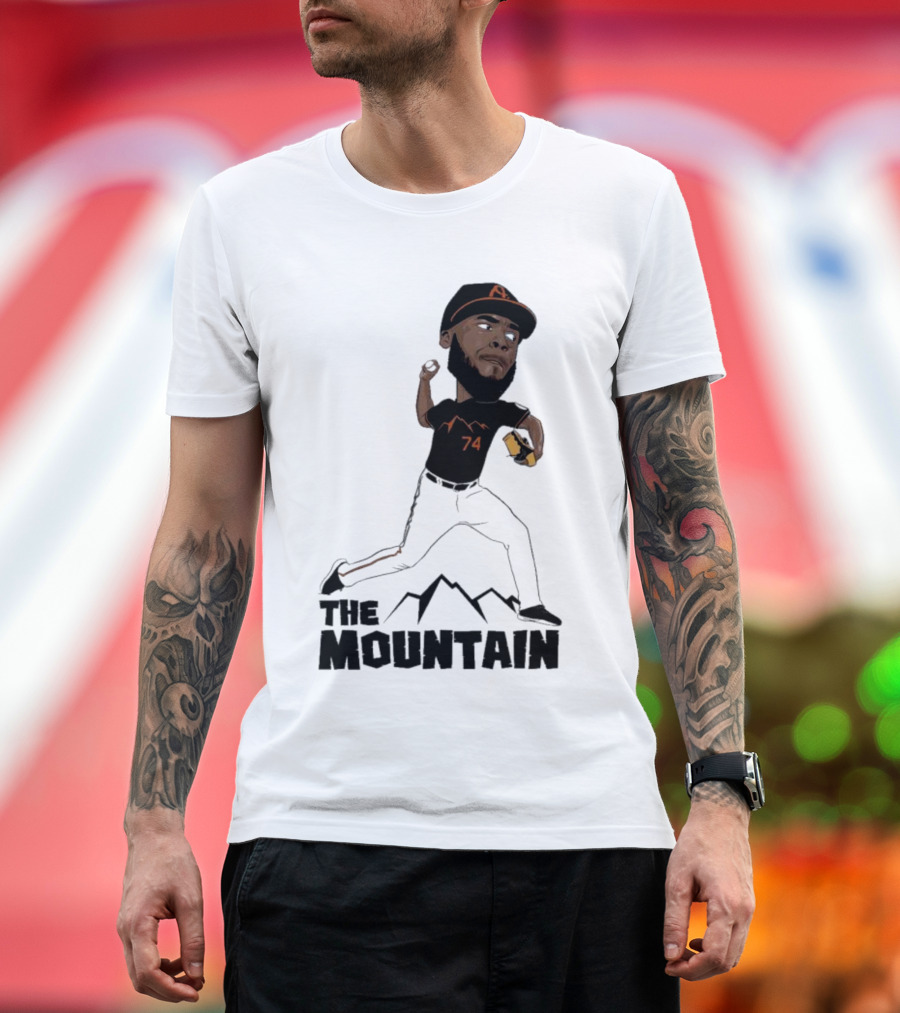 The Mountain Félix Bautista 74 Baltimore Orioles T-Shirt