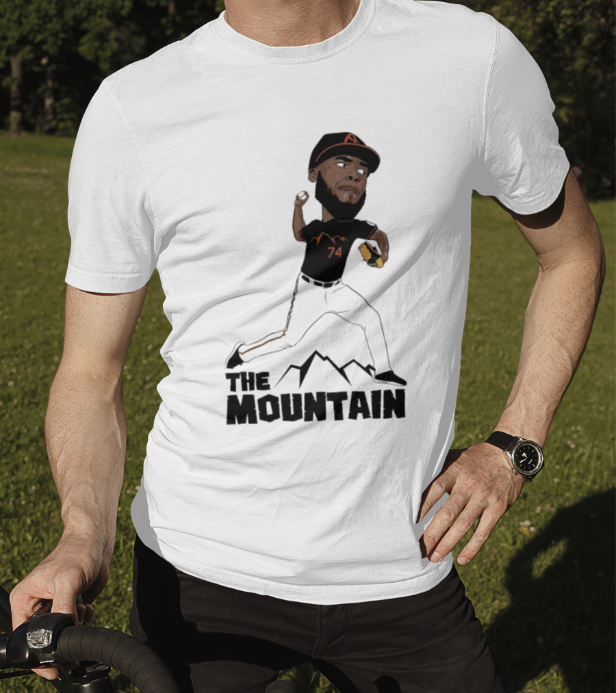 The Mountain Félix Bautista 74 Baltimore Orioles T-Shirt