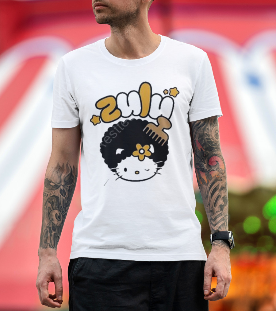 Zulu Kitty Afro Comb and Star T-Shirt