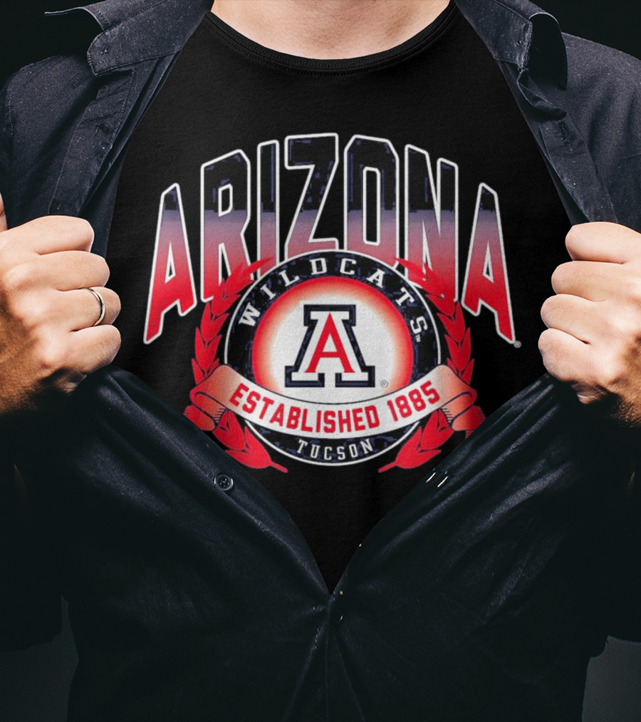 Arizona Wildcats Tucson A Logo Established 1885 T-Shirt