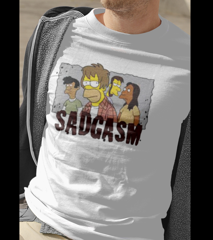 Sadgasm Simpson Grunge Band Homage T-Shirt