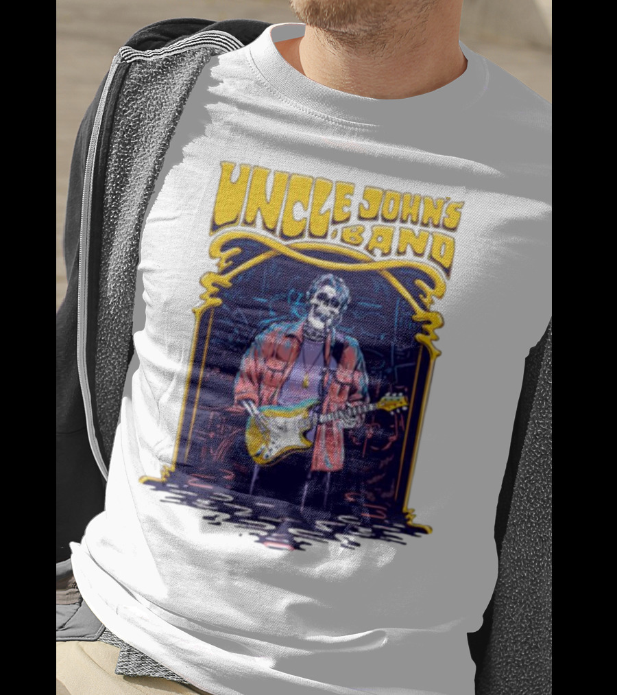 Uncle John's Band Skeleton Guitarist Psychedelic T-Shirt