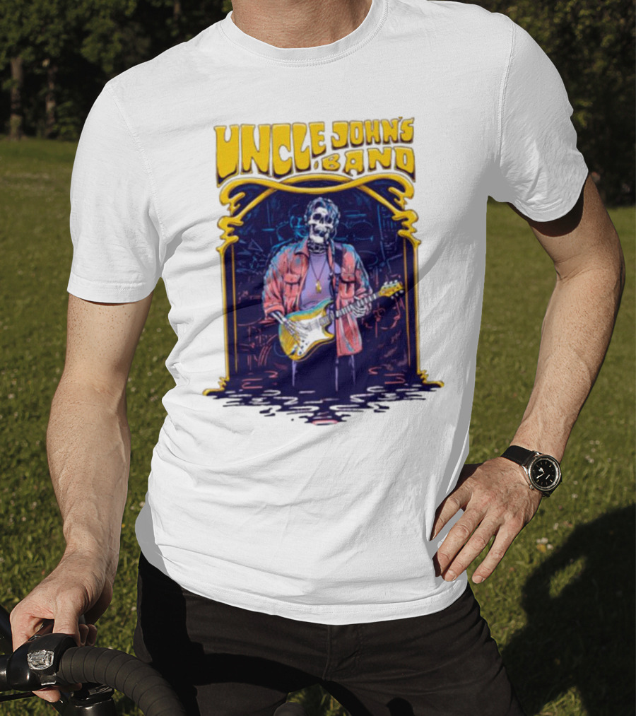 Uncle John's Band Skeleton Guitarist Psychedelic T-Shirt