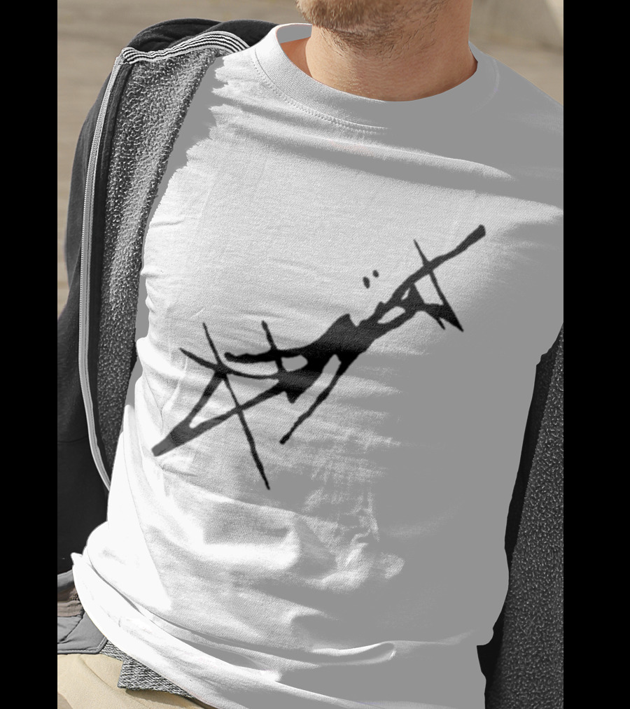 Absent Store Absent Logo Abstract Black Scribble T-Shirt