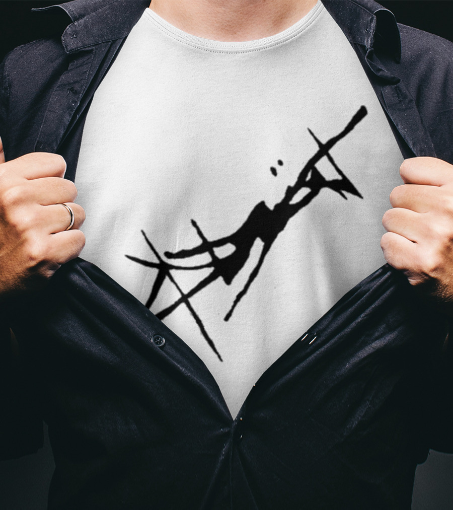 Absent Store Absent Logo Abstract Black Scribble T-Shirt