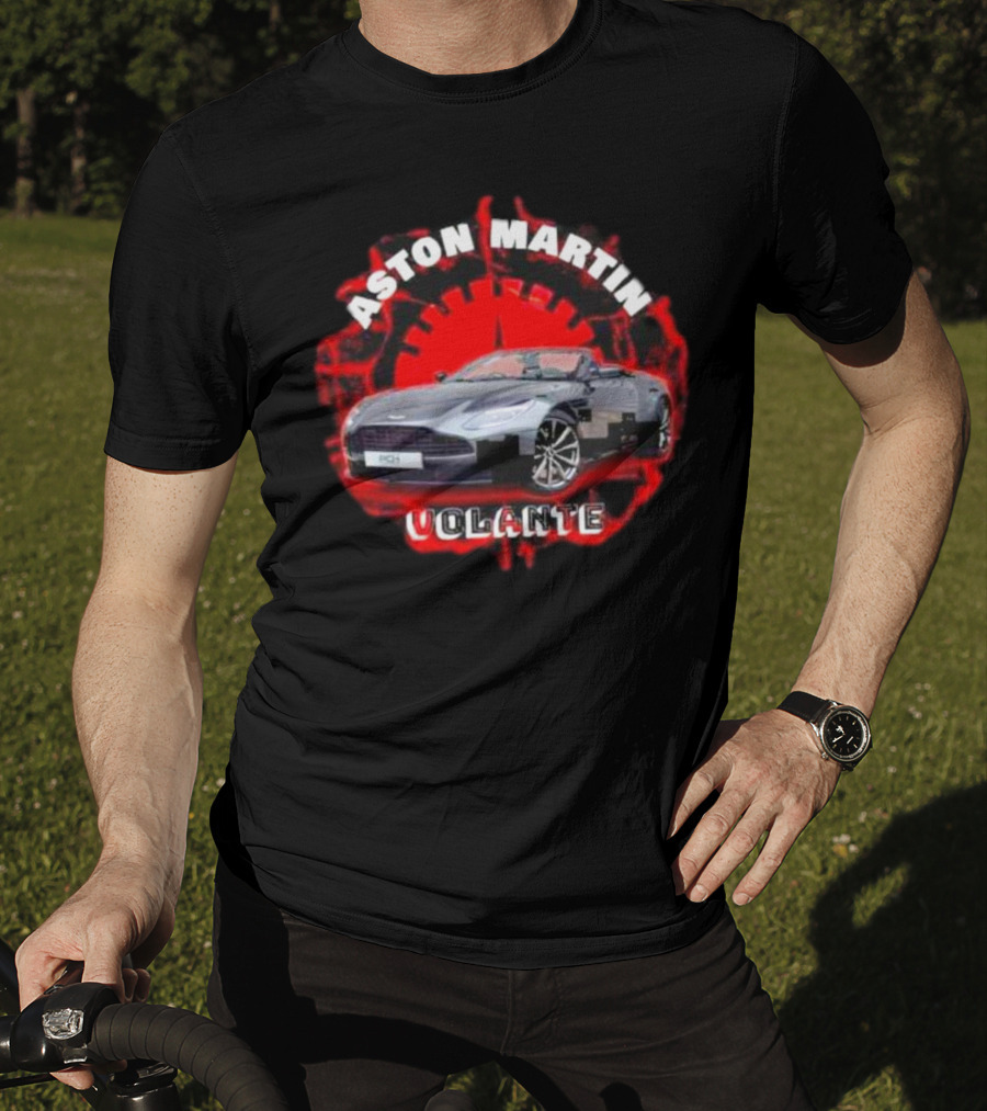 Aston Martin Volante Car Red Speedometer T-Shirt