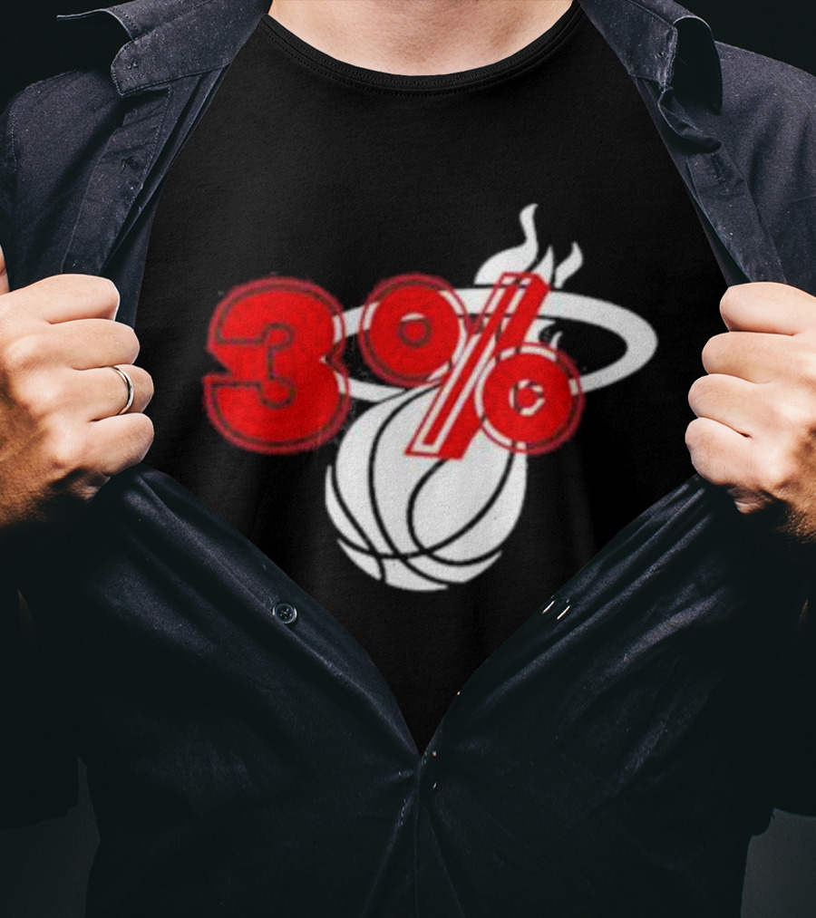 Brendan Tobin 3% Miami Heat Basketball T-Shirt