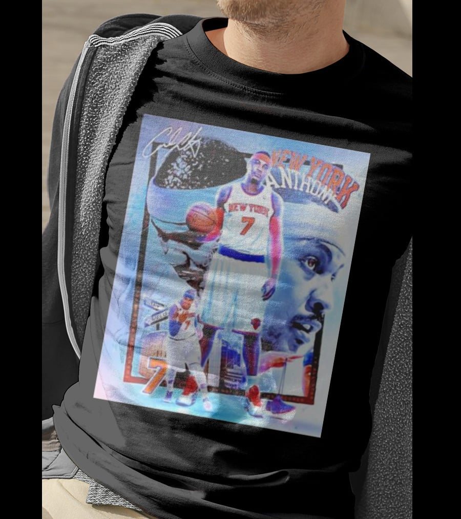 New York 7 Anthony Knicks Basketball T-Shirt