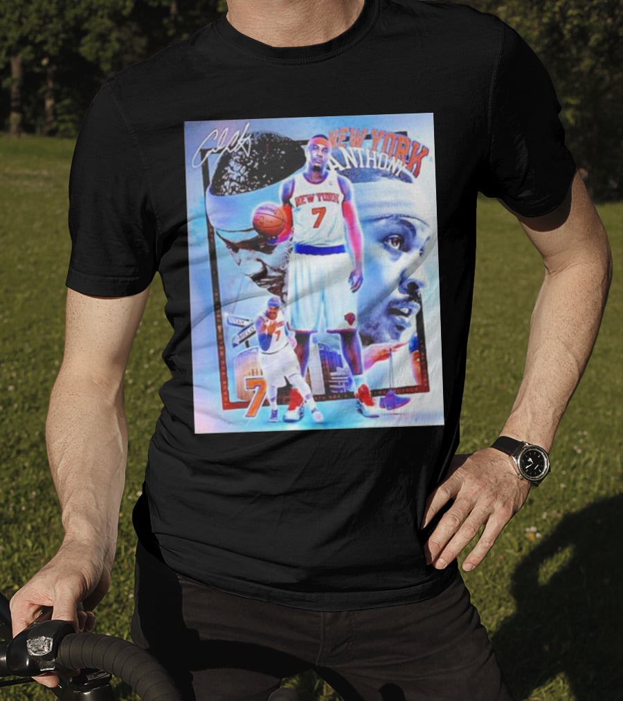 New York 7 Anthony Knicks Basketball T-Shirt