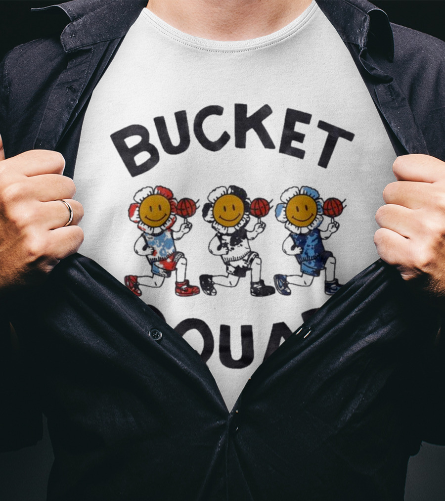 Bucket Squad Youth Tie Dye Flower Team Bucket Squad Merch T-Shirt