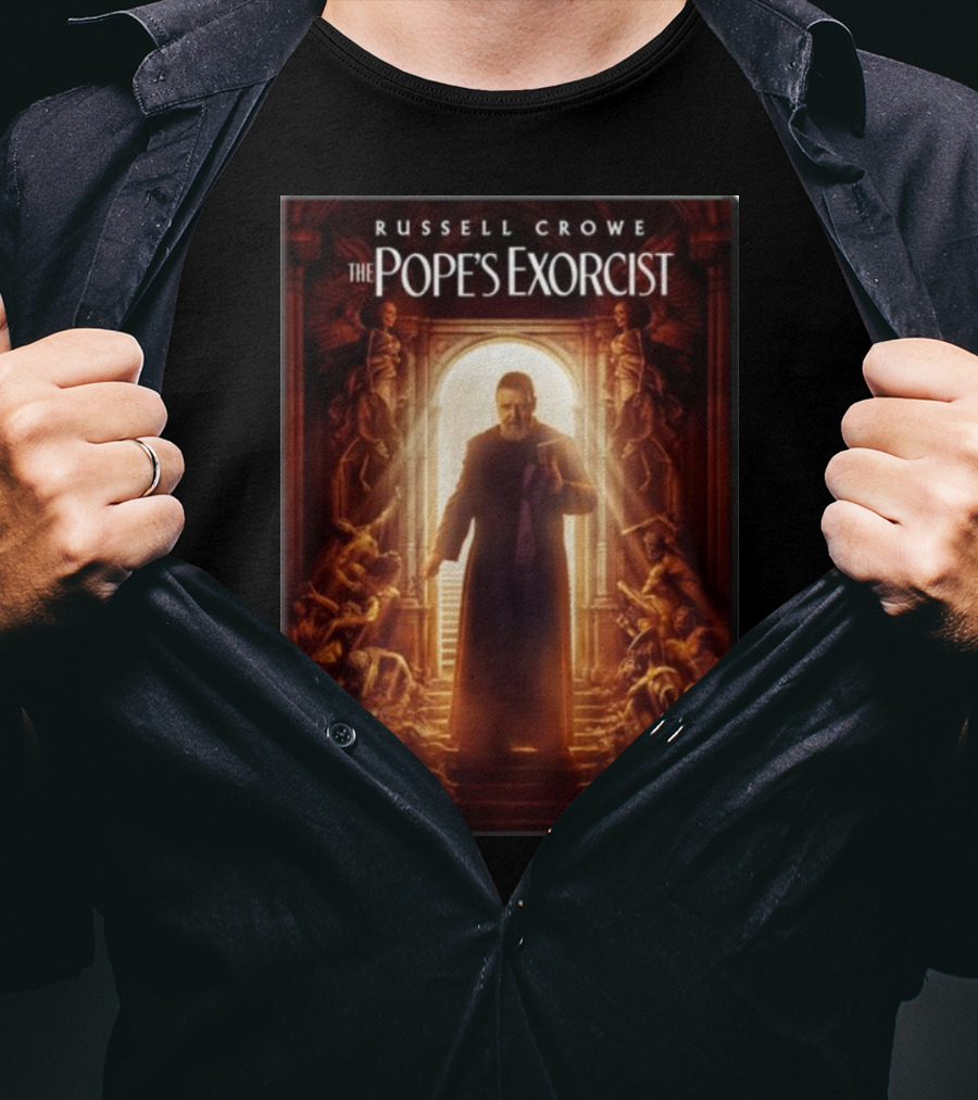 Russell Crowe The Pope's Exorcist Artwork TBC T-Shirt