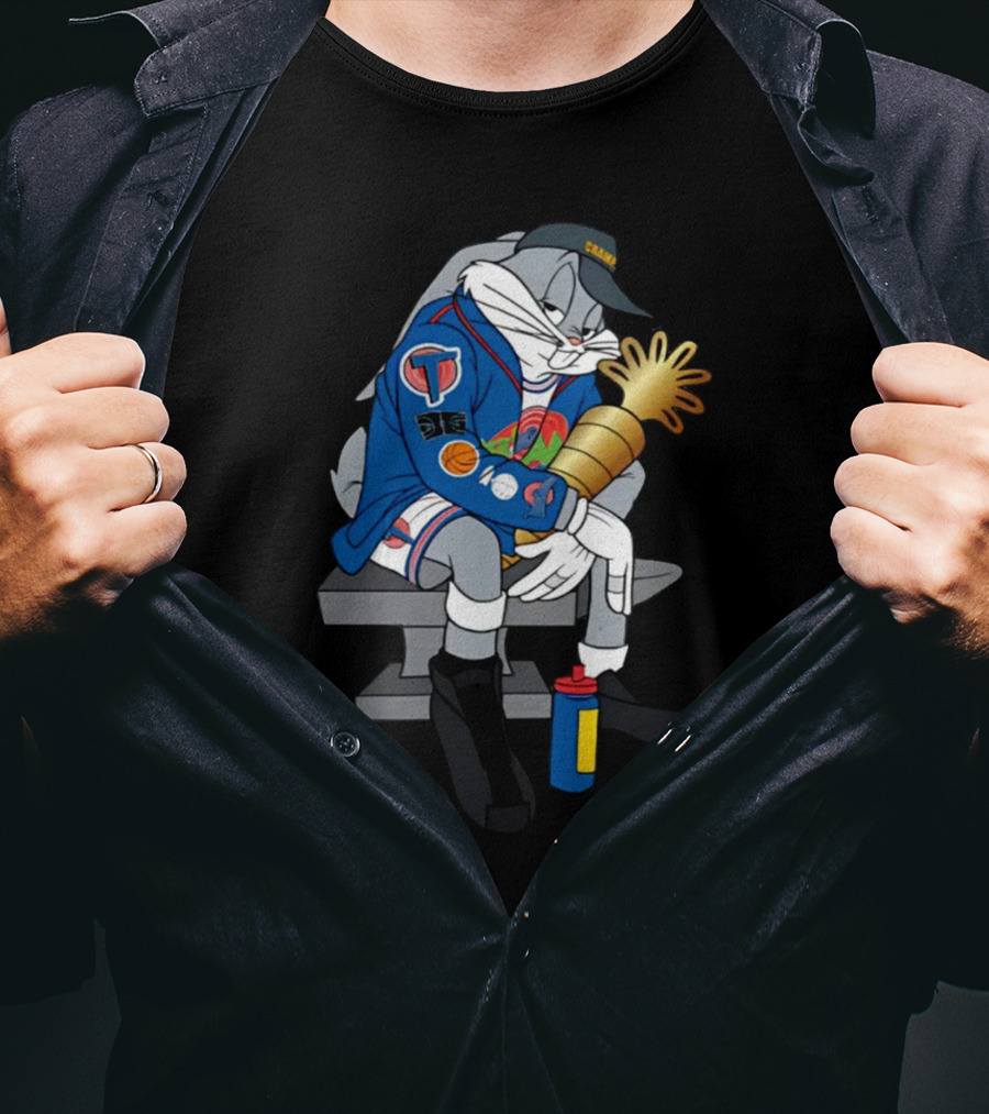 House Of Highlights Shop Bugs World Champ NBA Cartoon Boombox Trophy T-Shirt