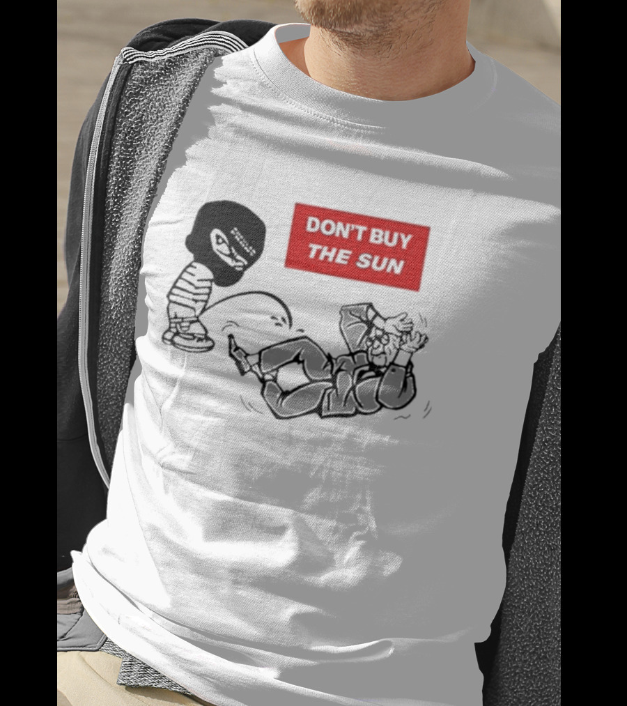 Jake Hanrahan Don’t Buy The Sun Cartoon Characters In Action T-Shirt