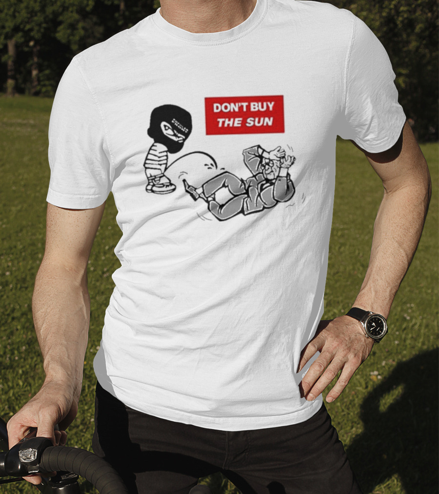 Jake Hanrahan Don’t Buy The Sun Cartoon Characters In Action T-Shirt