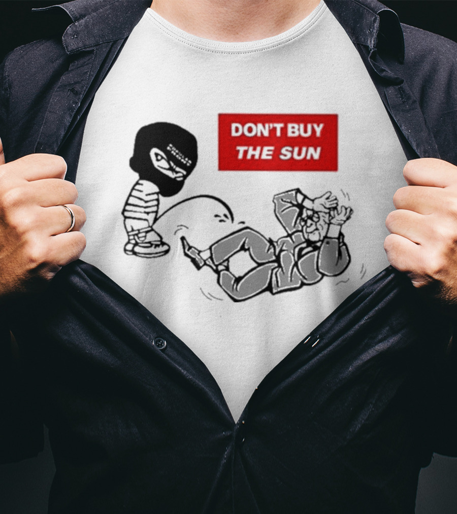 Jake Hanrahan Don’t Buy The Sun Cartoon Characters In Action T-Shirt