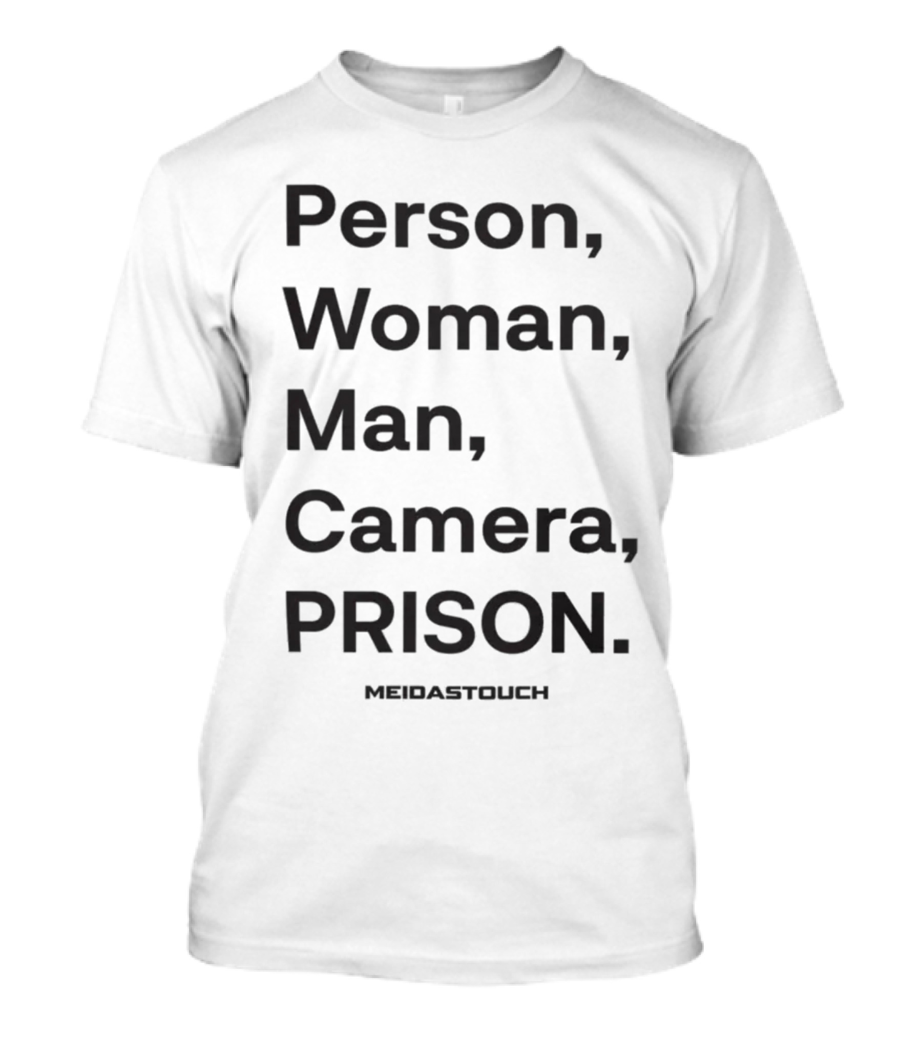 Person Woman Man Camera Prison Meidastouch T-Shirt
