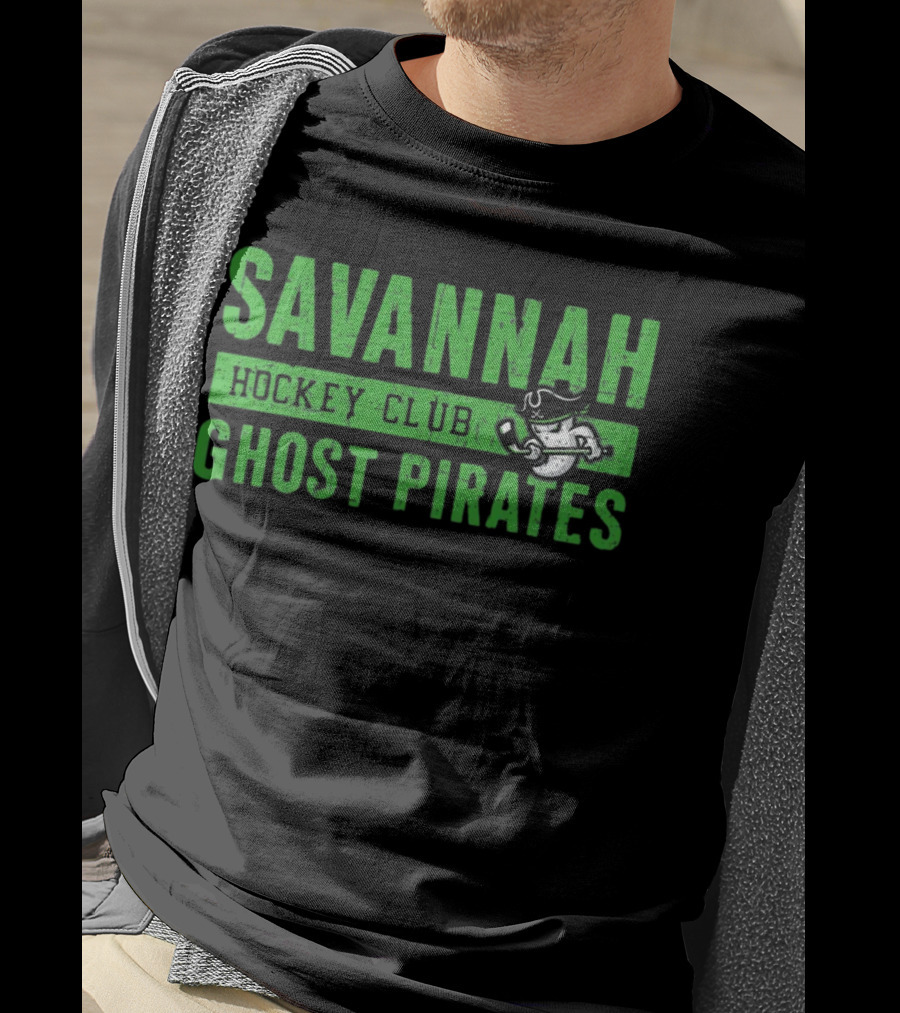 Savannah Ghost Pirates Hockey Club Ghostly Pirate T-Shirt