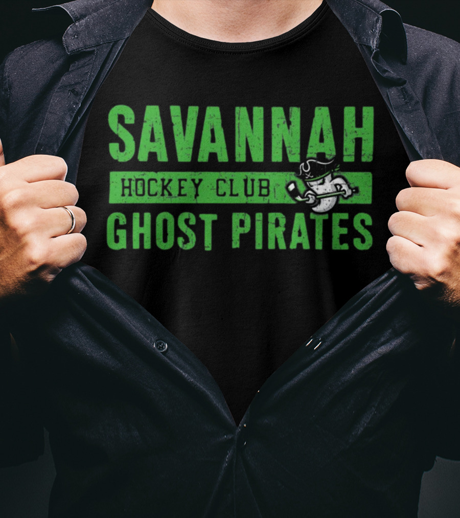 Savannah Ghost Pirates Hockey Club Ghostly Pirate T-Shirt