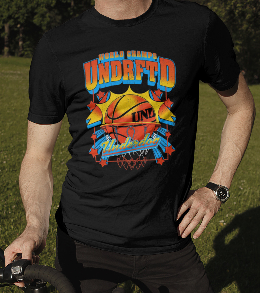 World Champs UNDRFTD Underdog Basketball Stars T-Shirt