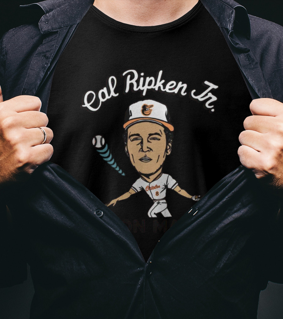 Cal Ripken Jr. Orioles Baseball Iron Man T-Shirt