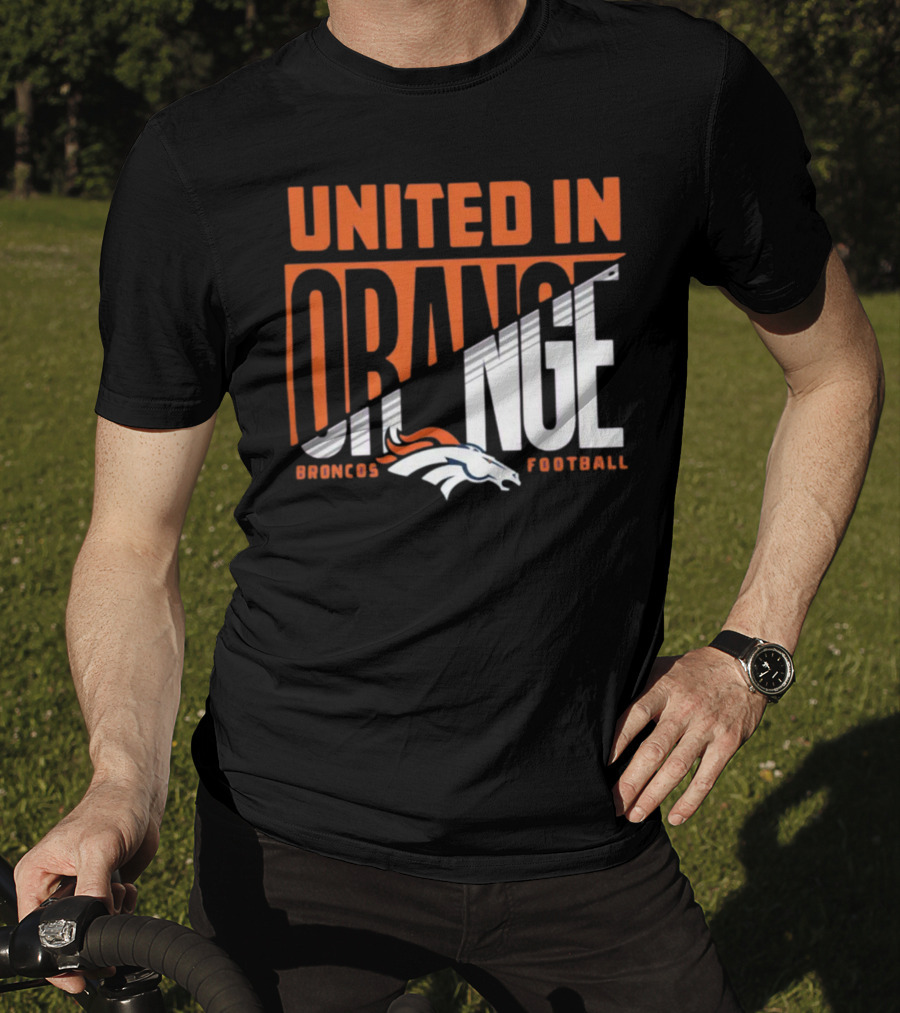 Denver Broncos United In Orange Football Hometown Collection Sweep T-Shirt