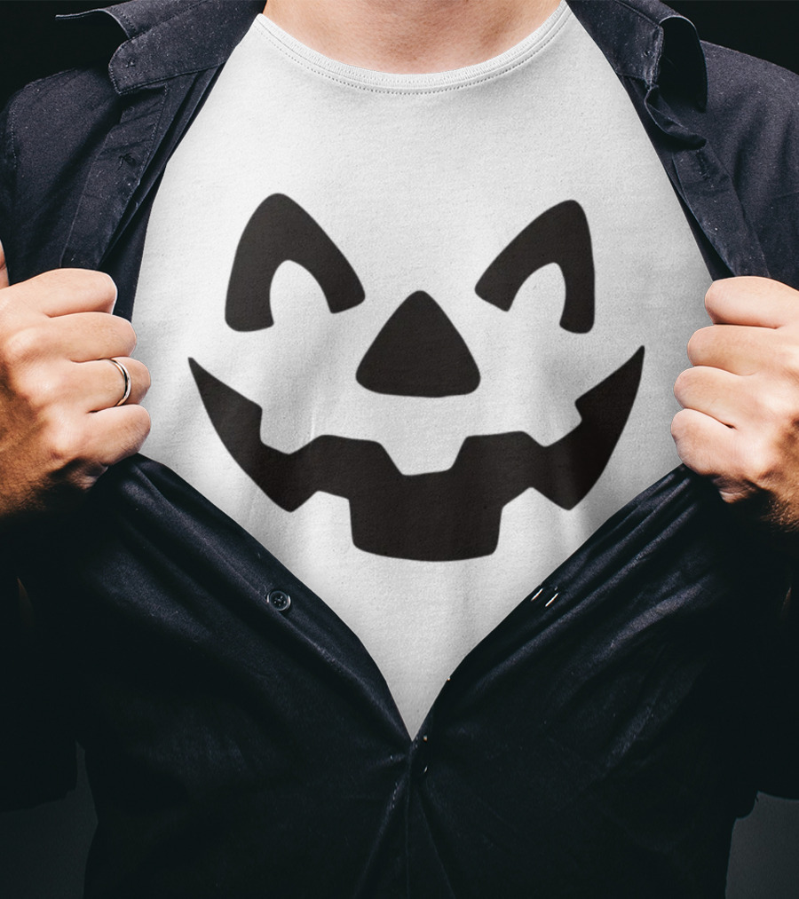 Homage.com Halloween Jack-O-Lantern Face T-Shirt