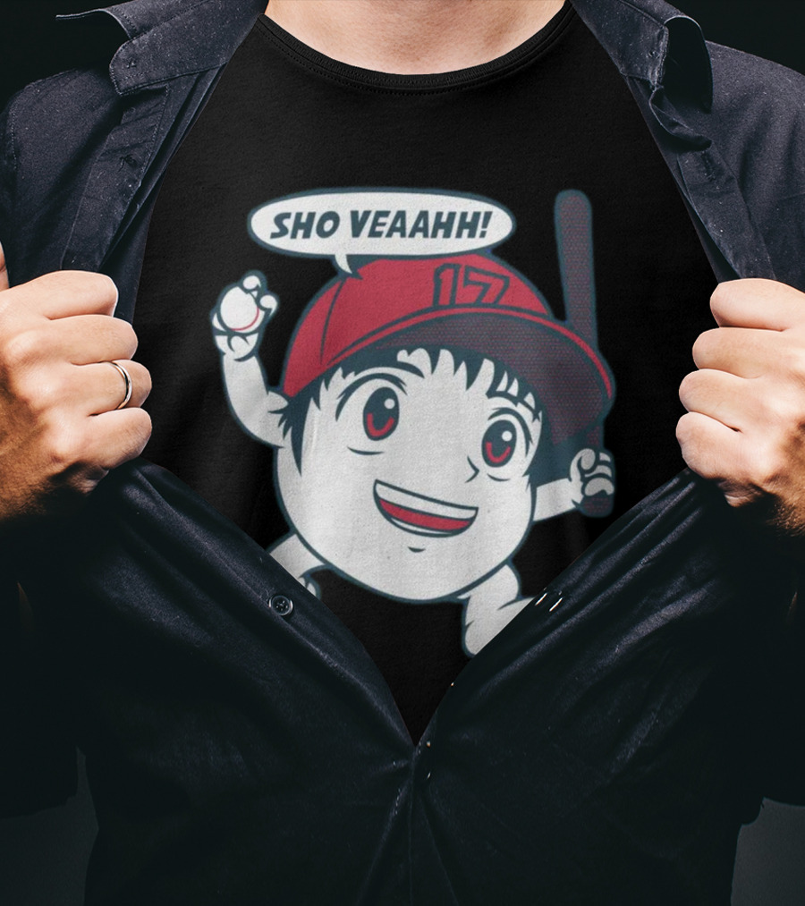 Shohei Ohtani Sho Veahh 17 Baseball Character T-Shirt