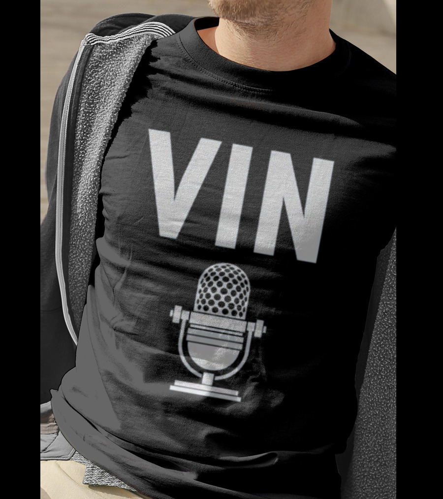 Vin Scully Microphone Dodgers Schedule Vintage T-Shirt