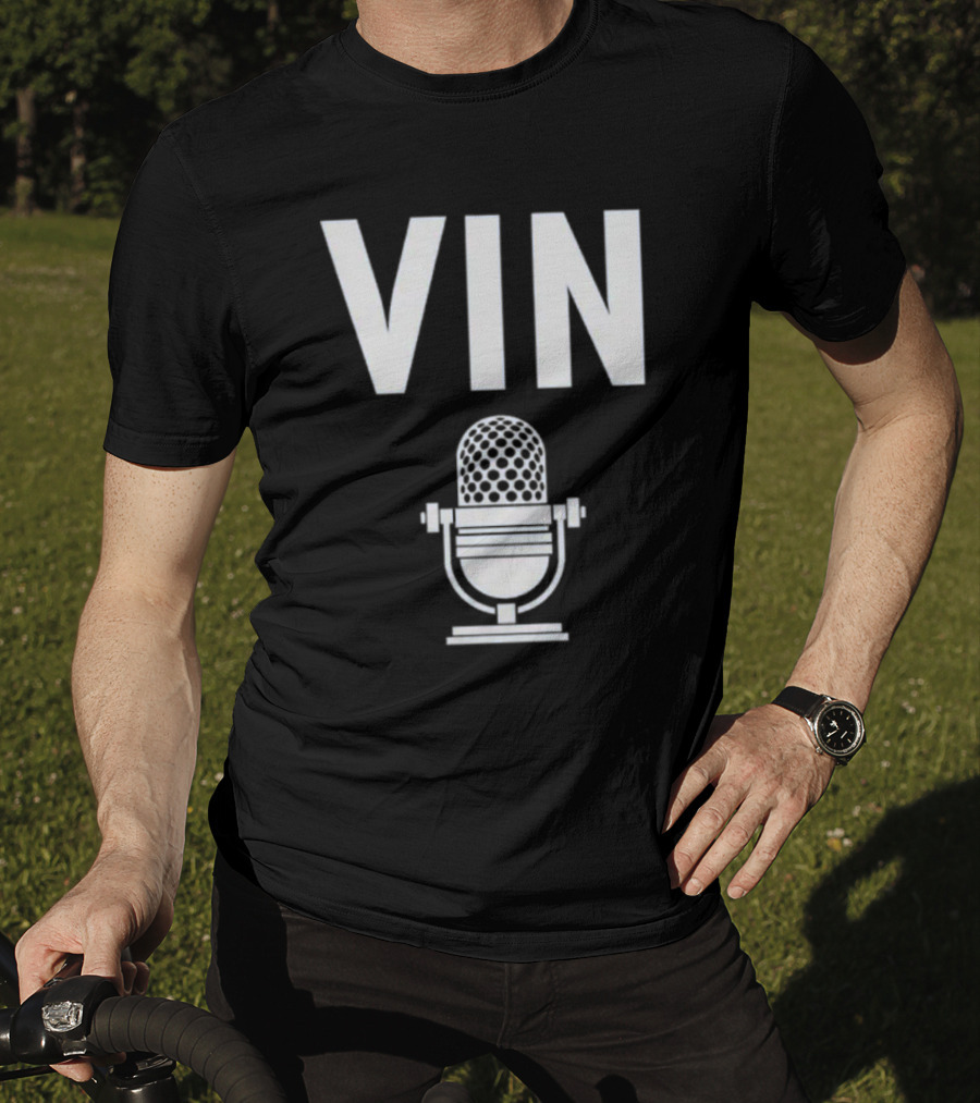 Vin Scully Microphone Dodgers Schedule Vintage T-Shirt