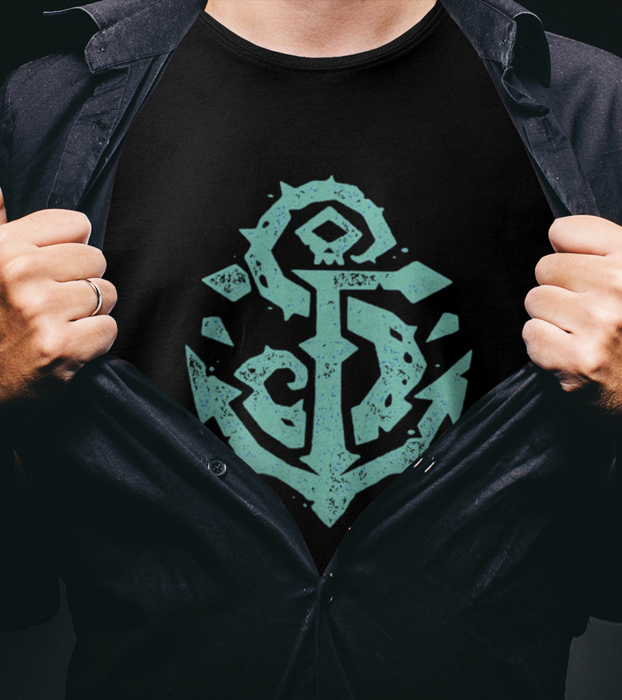 Sea Of Thieves Seafarer Anchor Fangamer Merch T-Shirt