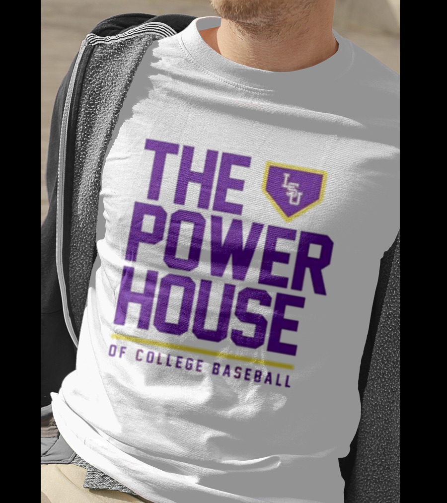 The Power House LSU Tigers Of College Baseball T-Shirt
