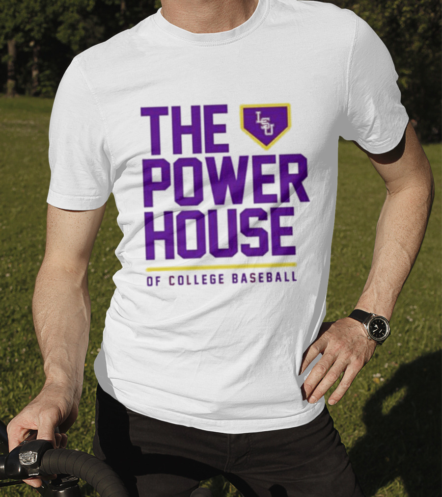 The Power House LSU Tigers Of College Baseball T-Shirt