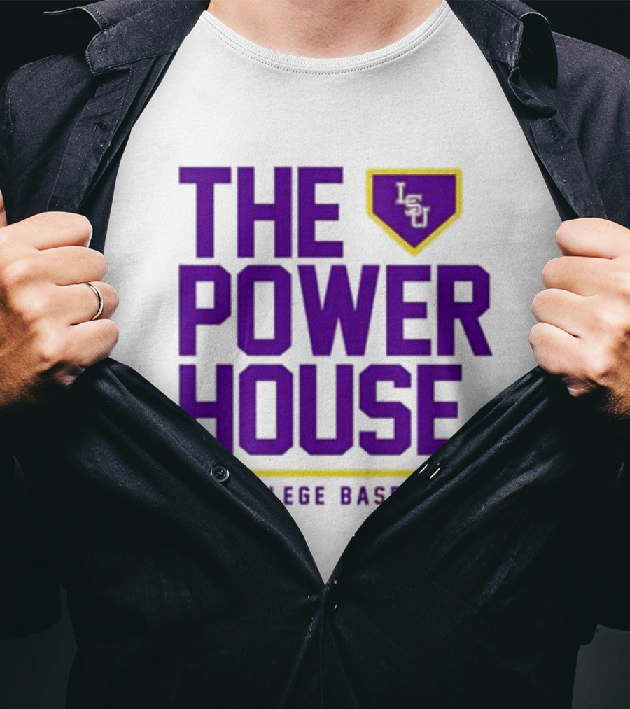 The Power House LSU Tigers Of College Baseball T-Shirt